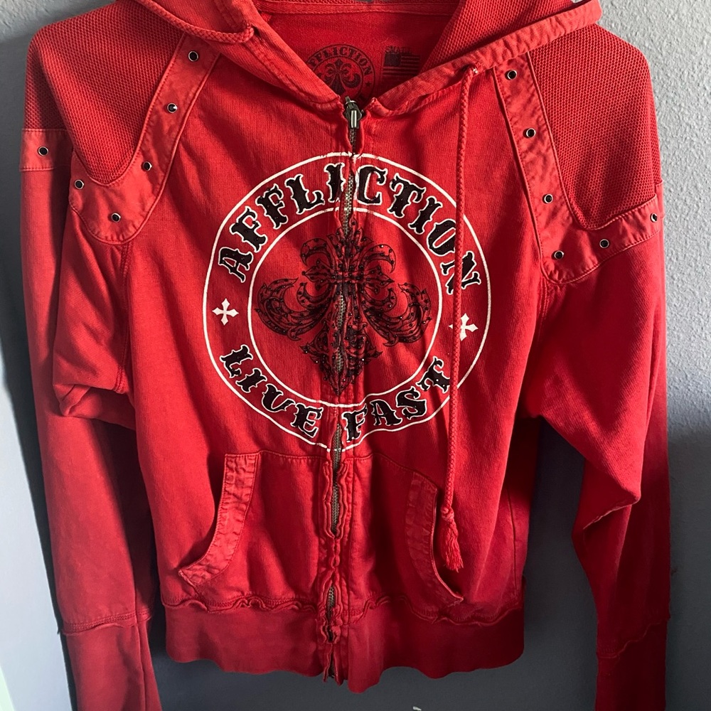 affliction zip up